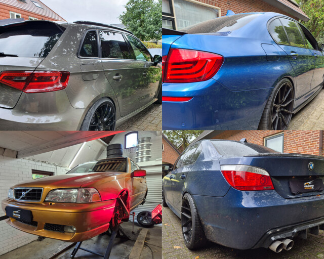 Vier afbeeldingen home ons werk